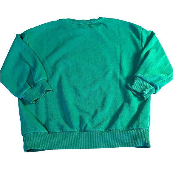 Shein forest green tiger print long sleeve sweatshirt SIZE 7 - Picture 3 of 3